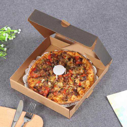 一次性披萨盒食品级9寸10寸12寸加厚瓦楞pizza披萨盒烘焙外卖打包