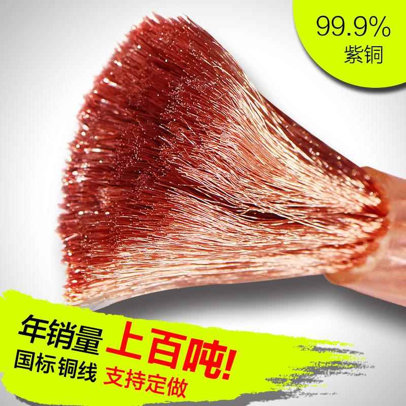 纯紫铜接地线16平方高压接地线软铜线鼻子25方夜光点焊机