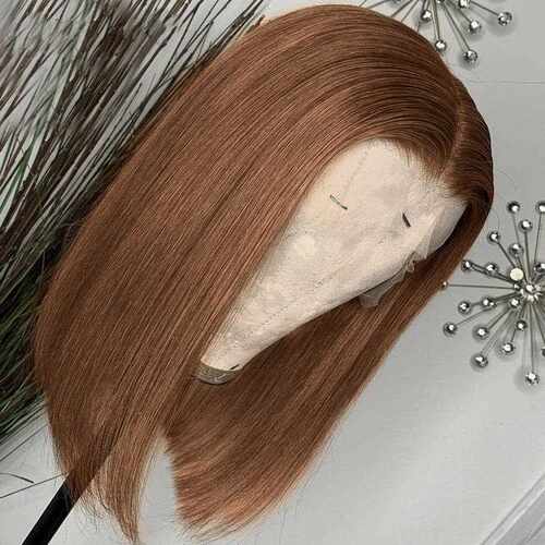 新款直销亚马逊外贸假发女中分刘海长发bobo头气质修脸中长发化纤