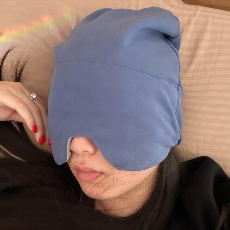 睡帽女款防风无压感晚上睡觉专用帽子包头睡觉薄款眼罩助眠发带