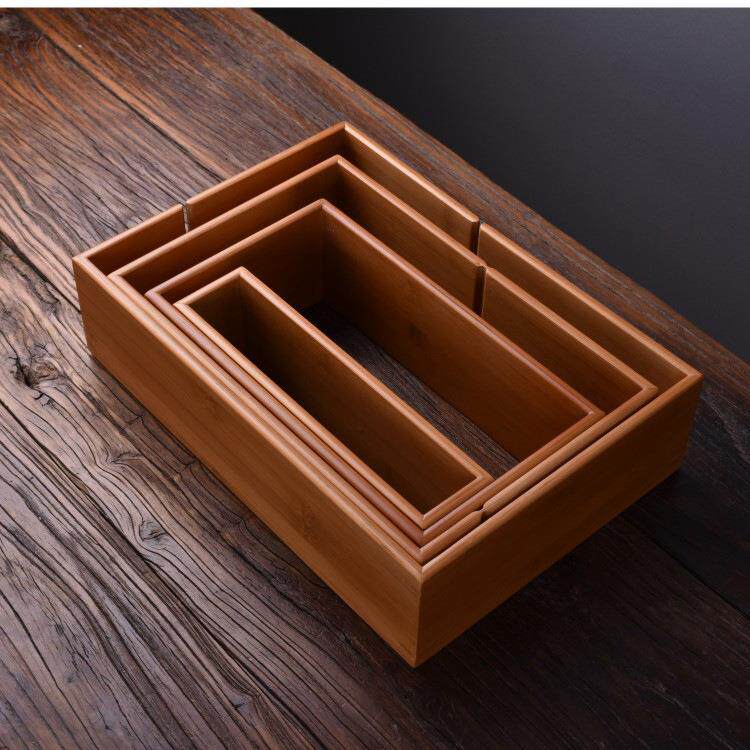 简约现代竹制博古架茶具架摆件实木小展示柜茶具茶杯收纳组合