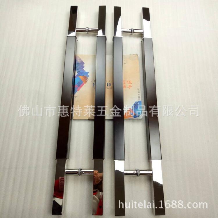 现代简约不锈钢有无框玻璃门拉手豪华大门把手双开推拉门拉手移门