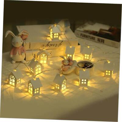 1.5M 10pcs LED Christmas Tree House Style Fairy Light Led灯0