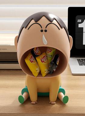 阿呆客厅桌面钥匙收纳托盘入户玄关入门乔迁新居礼品软装饰品摆件