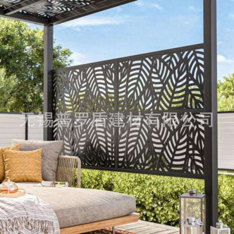 不锈钢镀锌板镂空门板雕刻屏风隔断厂家直发钢板切割欧式围墙护栏