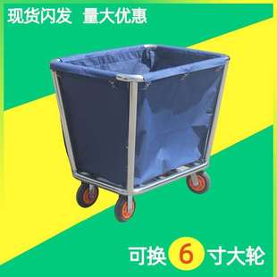 酒店客房專用工作車不銹鋼毛巾收納車清潔收集客房服務保潔車 新款