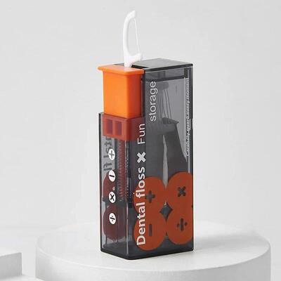 Portable Floss Dispenser Includes 10Pcs Floss Automatic Ejec