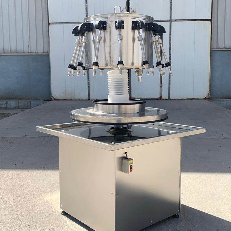 供应虹吸式威士忌葡萄酒果汁饮料液体红酒口服液半自动酱油灌装机