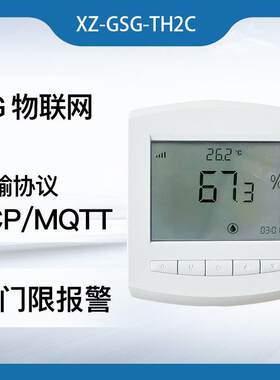 XZ-GSG-TH2C无线温湿度无线温度传感器MQTT4G带卡屏幕显示