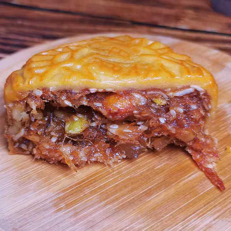 广东茂名加头金腿五仁月饼高州传统老式特产糕点月饼广式中秋月饼
