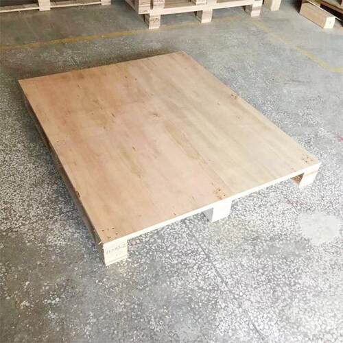 新款直销免检卡板四面进叉木卡板免熏蒸托盘出口木垫板胶合木托盘