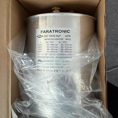 厦门法拉 C67W155HJ003700 3*55.8UF 850V 136*230 风力发电电容