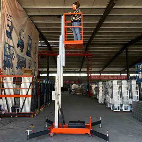 电动液压升降平台8米10米移动式空作业铝合金升降机载人