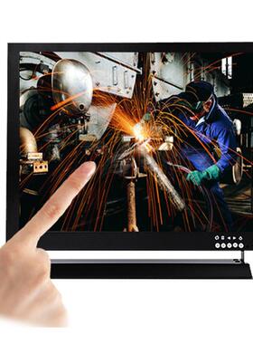 MKU 15寸监视器安防液晶监视器工业级金属壳可吊顶挂墙桌面嵌入式