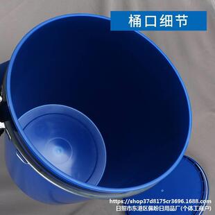 384涂0升铁兰箍60斤料桶桶法桶30L广口桶废液桶泔水桶