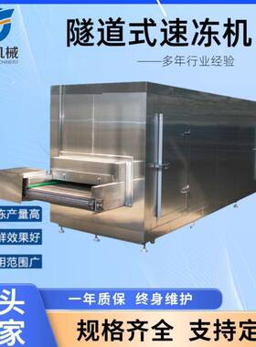 颗粒状单体速冻设备供应不锈钢海参水果速冻机全自动鸡翅速冻机