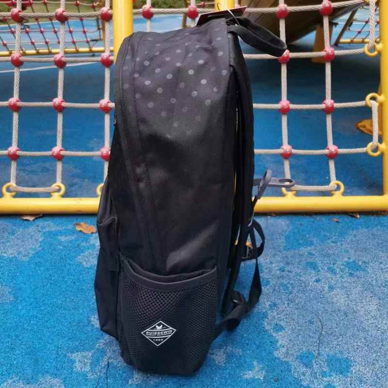 外贸轻便电脑包瑞士双肩包防水户外运动休闲背包女减负中学生书包