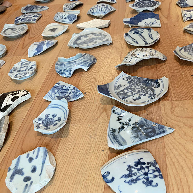 立体 禅意实物多层制画框定卡纸中式框框实木装裱新瓷片任意tuf4