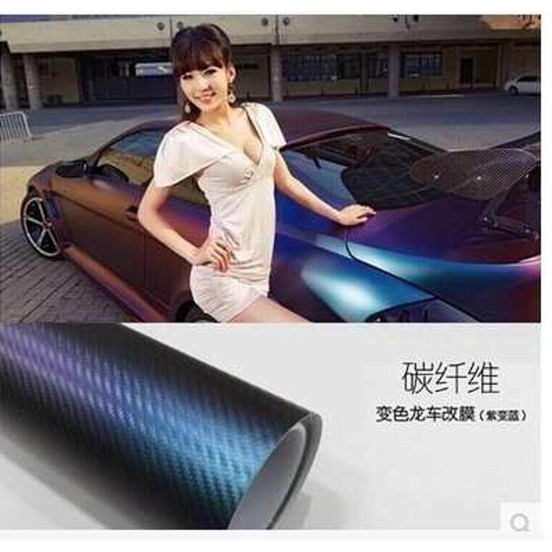膜炭贴膜.纤维米宽13d改色面亮贴纸碳纤维黑色磨砂亚光立体车身52