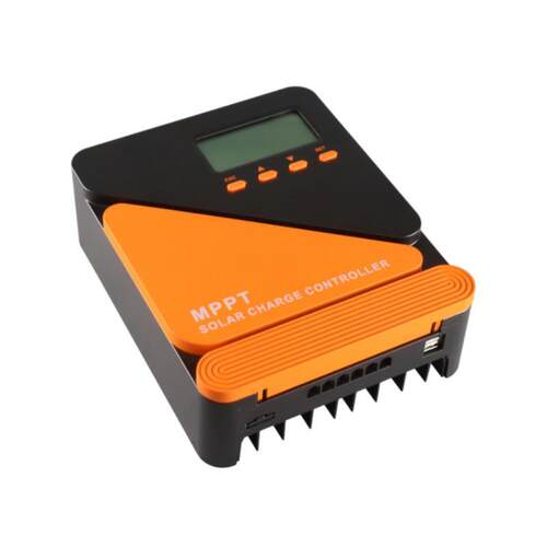 10A-60A太阳能MPPT控制器12V24V液晶LCD显示光伏太阳能充电控制器