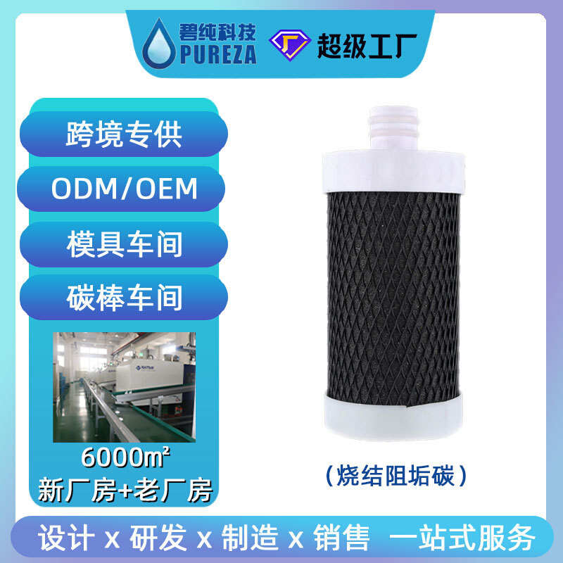 工厂直发10只装 阻垢炭棒除水垢净水器滤芯包滤网碳棒带端盖滤芯