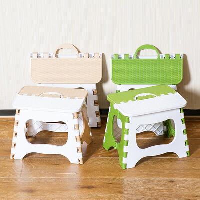 Plastic folding stool, portable outdoor small stool, househo