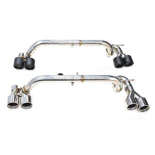 适用于宝马5系E60520523改装 原位m5四出不锈钢碳纤排气管尾喉