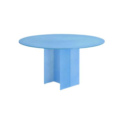 GLAS MIGISA意式极简磨砂玻璃餐桌家用圆方形洽谈桌网红桌子饭桌