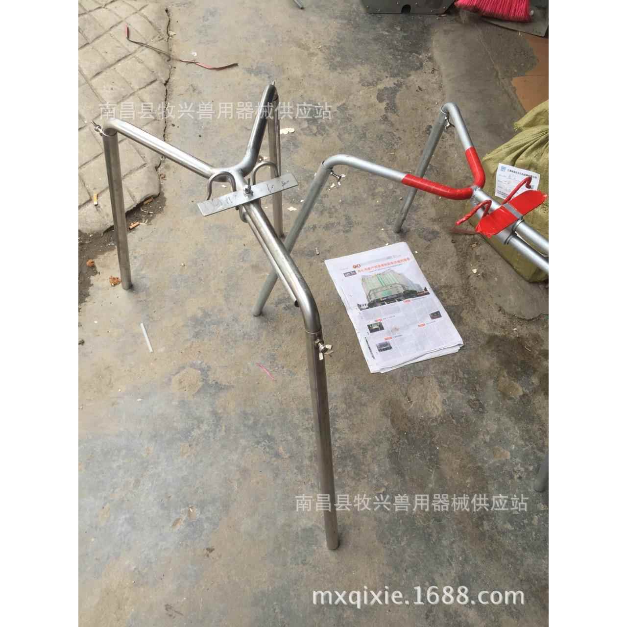 厂家不锈钢仔猪阉猪架阉割台便捷阉割架三角架畜牧、养殖业机械畜