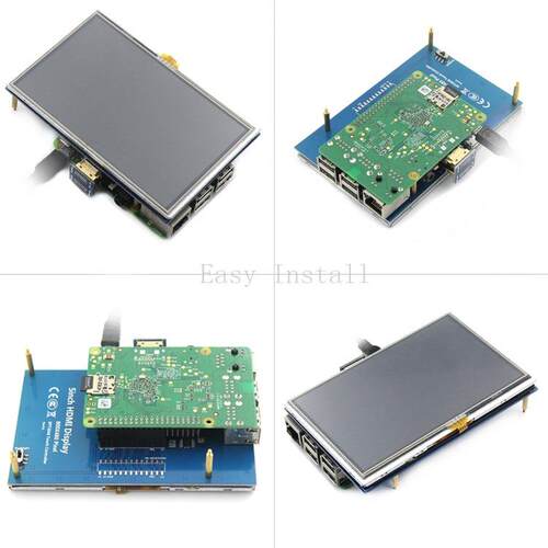 5寸 液晶显示屏 适用树莓派A+/B+/2B Pi Pi2 触摸屏 带HDMI接口