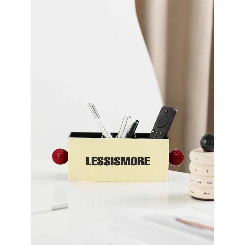 Epeiushome多功能收纳盒桌面摆件北欧简约笔筒遥控器杂物文具整理