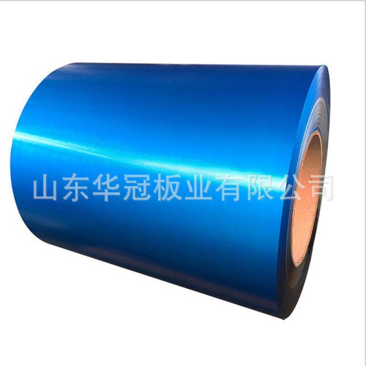 1.5mm厚双面蓝色彩钢板 RAL9002灰白色铁皮 铭牌用光白彩涂板