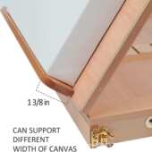 便携式 榉木松木画板美术生儿童实木展示画架 画架木质画架桌面台式