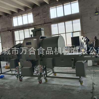 全自动田缘雪鸡柳滚动筒上机三粉角鸡柳上粉机棒DEE棒鸡柳滚裹粉