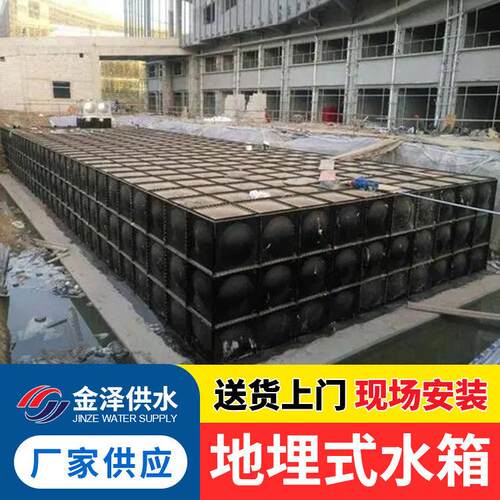 装配式复合板 地埋抗浮式一体化消防泵站 镀锌板消防水池