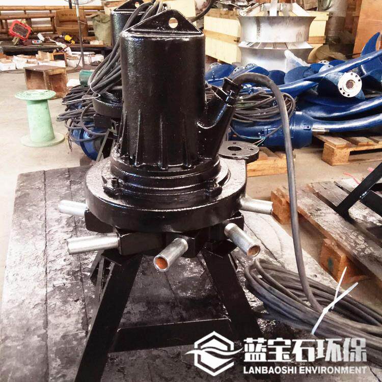 1.5kw离心曝气机QXB-1.5-22污水处理潜水曝气泵自吸式带水安装