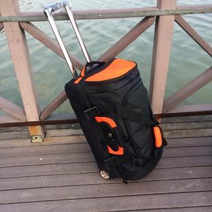 高档贸大容拉杆备双肩拖轮包橄榄球滑雪户外外量运动多装功能行李