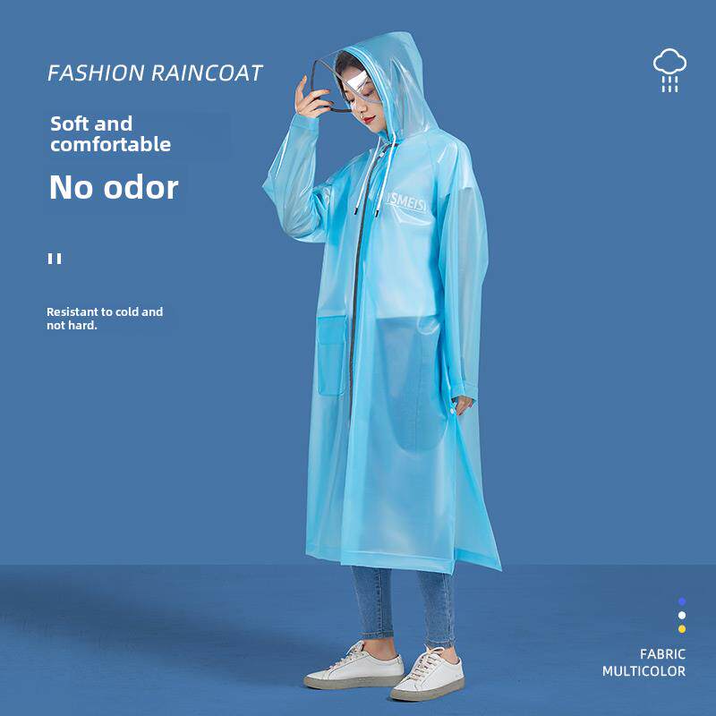 Tpu雨衣女式长款全身大雨透明徒步骑行雨披户外电动车自行车