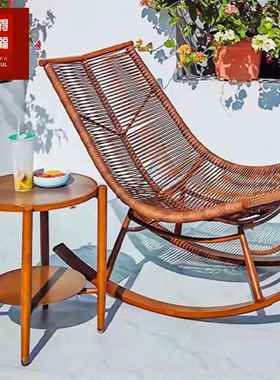 室外懒懒人摇大人户椅摇外复古摇椅躺椅单F-014-01人人沙发家用客