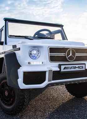 高档超大六轮宾士授G权6AMG3皮卡大G儿 童电动车双座越野汽车可坐