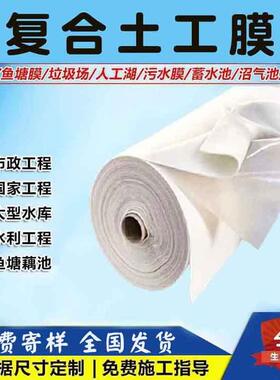 河道防渗复合土工水膜防土工布水400gHDP渠E防雨