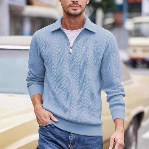 Sweater Casual Autumn Winter Daily Mens Long Sleeve, And