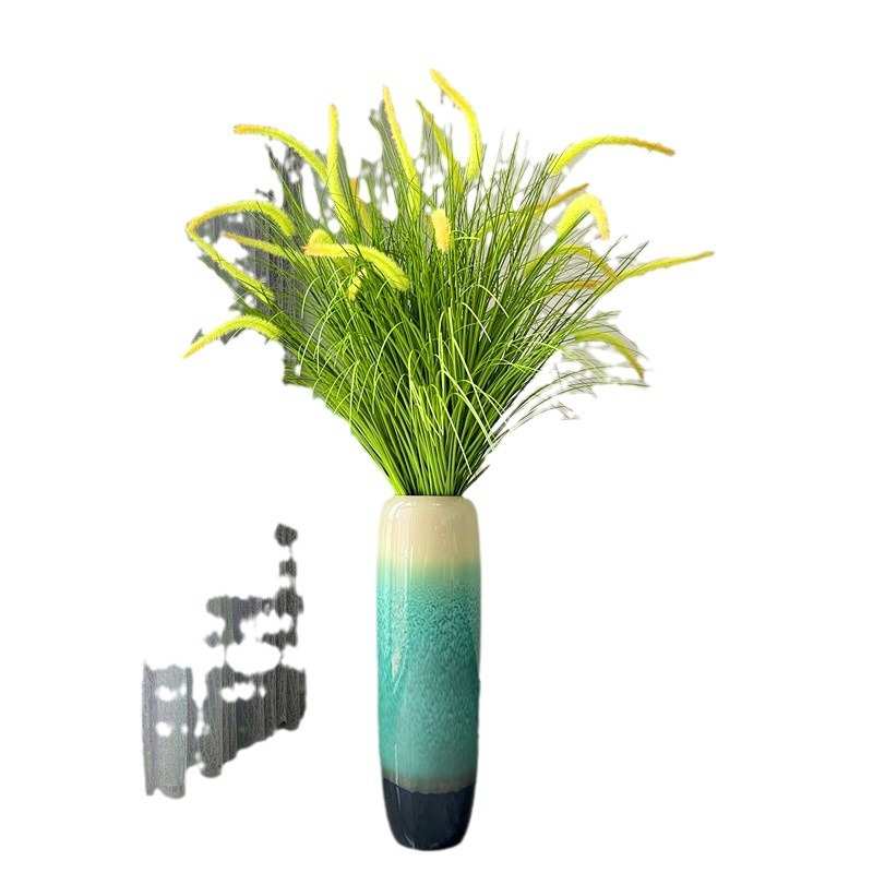 温旭室内摆件客厅室内装饰大仿真芦苇花卉仿真花假花落植物落地陶