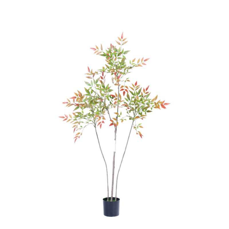仿真绿植南天竹假树盆栽大型室内家居落地装饰摆件仿生植物造景