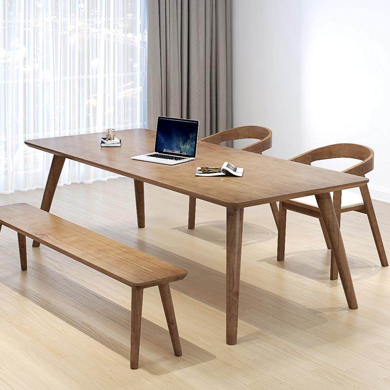 北欧全实木大长书桌简约家用办公电脑桌客厅学习桌卧室长条办公桌