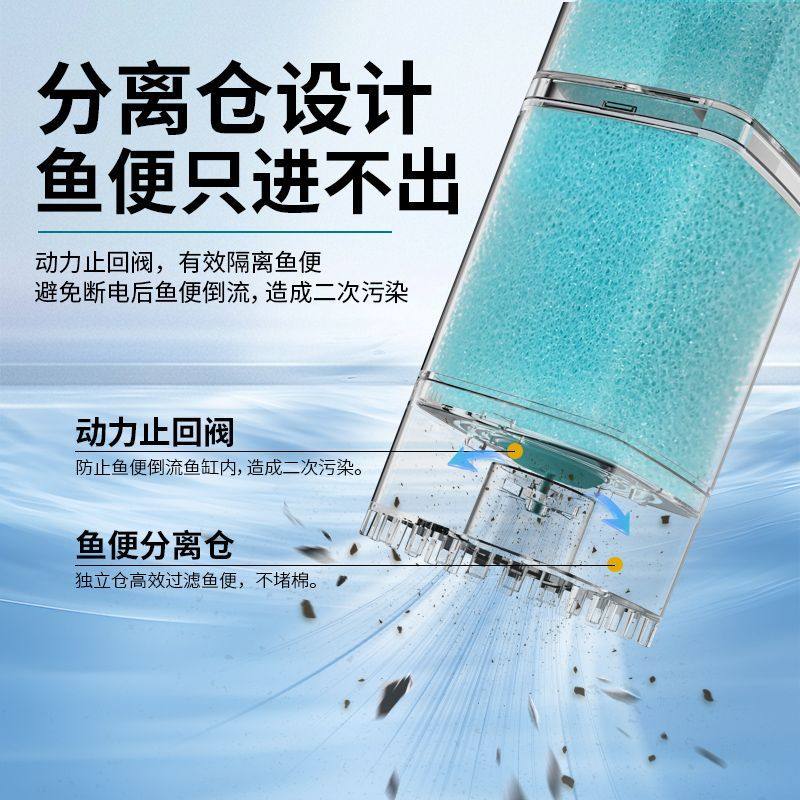 小型鱼缸过滤器三合一体增氧净水循环专用鱼马桶免换水鱼便分离器,宠物/宠物食品及用品,过滤设备,淘宝优惠券,粉丝福利购,淘宝优惠卷