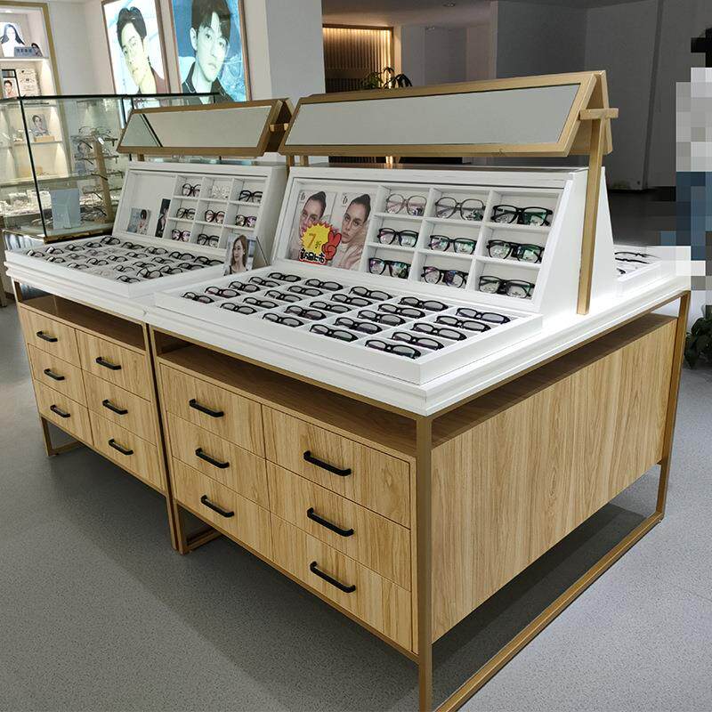 汇尚眼镜展示陈列柜眼镜柜柜台烤漆商场眼镜店商品展示架珠宝店展
