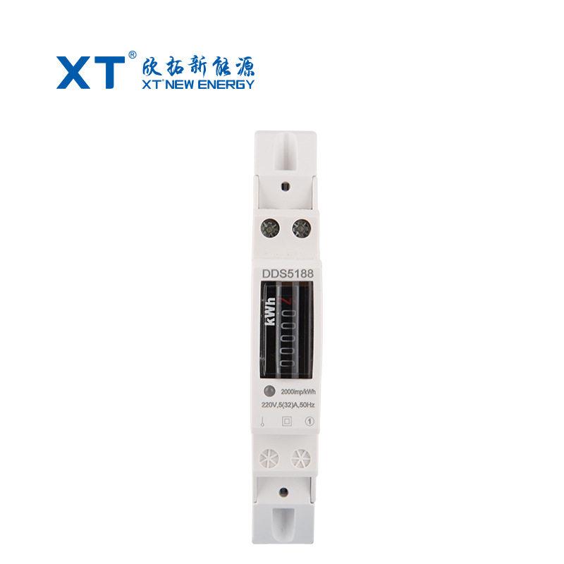 相1P轨道式电能表计度器显示微型电表体积小功能大电子表仪表图片
