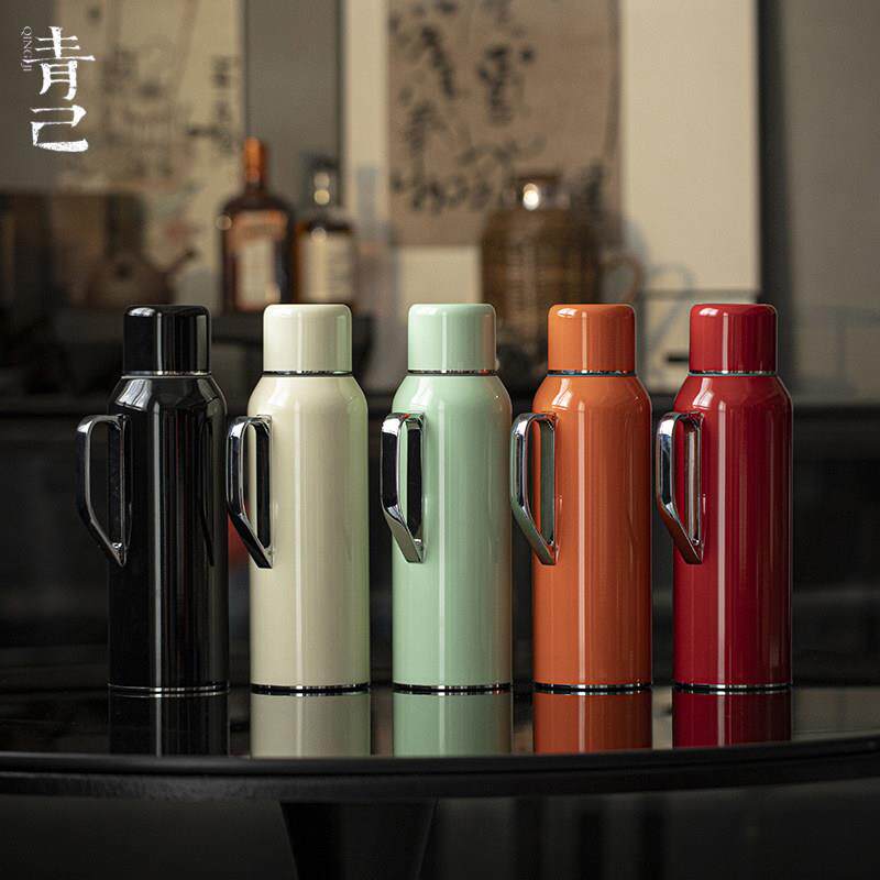 墨己 316不锈钢焖茶壶保温壶家用温显高档车载温度计可携式水杯泡