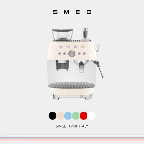 SMEG/斯麦格EGF03咖啡机研磨一体家用专业级意式半自动蒸汽打奶泡